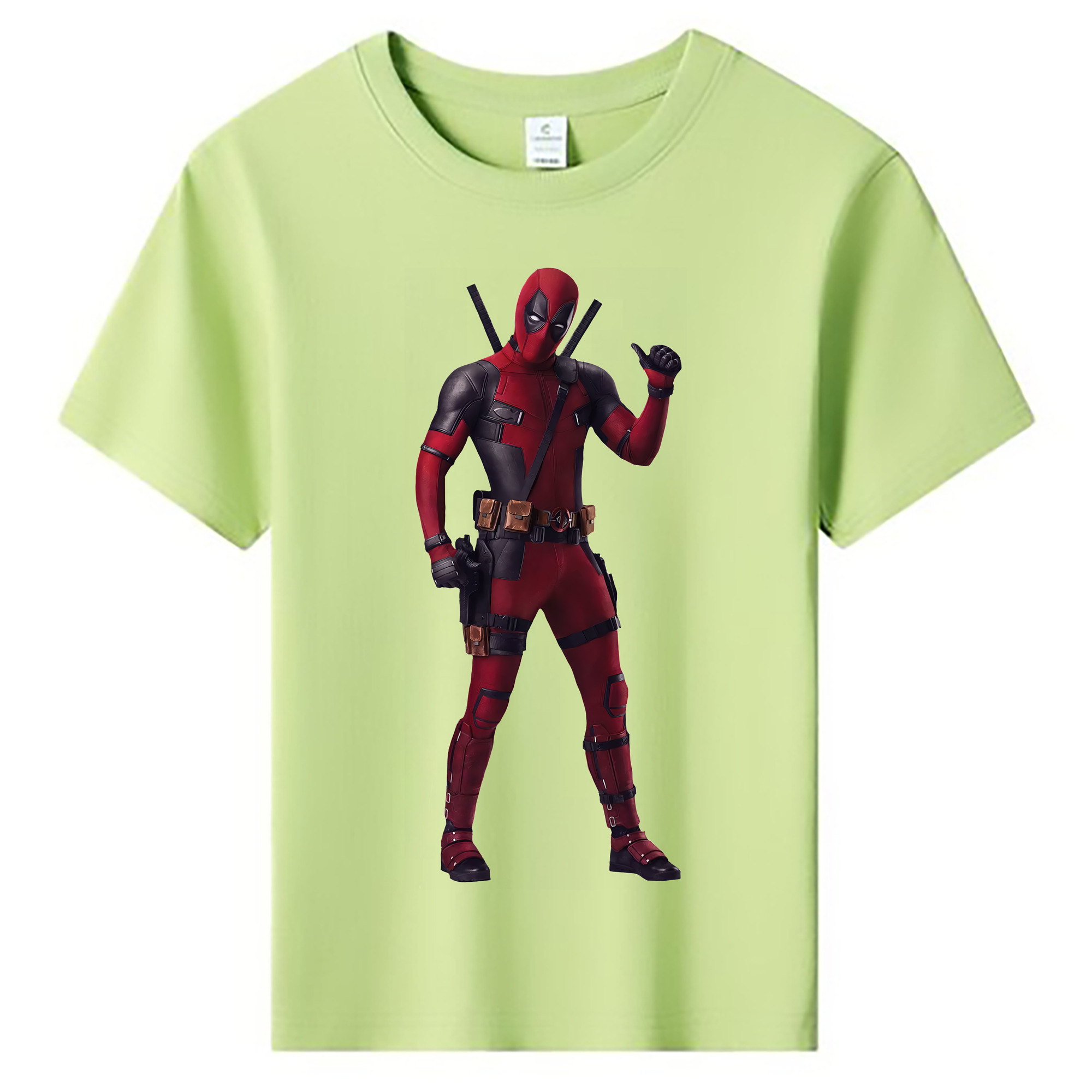 （画像用） Deadpool デッドプール 綿100％キッズTシャツ（フロントプリント）
